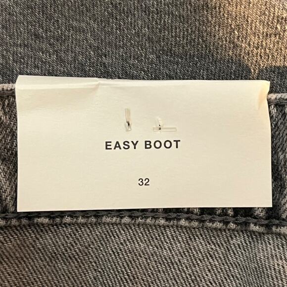 7 For All Mankind jeans Easy Boot center back split gray size 32 - Picture 7 of 9